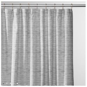 White & Grey Schoolhouse Electric Shower Curtain